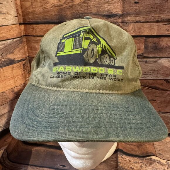 Vintage Sparwood BC Titan Hat World's Largest Truck Cap Canada Mining Snapback - Picture 1 of 8